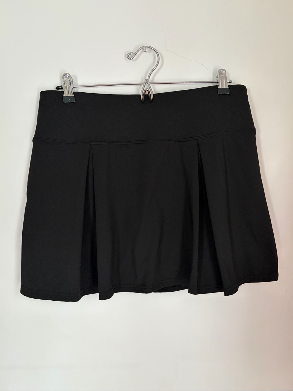 Women's Black Pleated Active Tennis Skirt